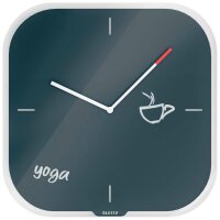 LEITZ Wanduhr Cosy grau Sicherheitsglas 30,0 x 30,0 cm