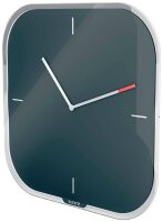 LEITZ Wanduhr Cosy grau Sicherheitsglas 30,0 x 30,0 cm