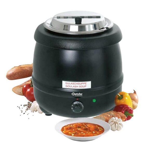 Bartscher Warmhaltetopf Suppentopf Economic schwarz 9,0 l 400 W  ( 100061 )