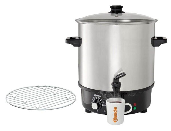 Bartscher Einkochautomat Glühweintopf CNS silber 25,0 l 2000 W  ( A200052 )