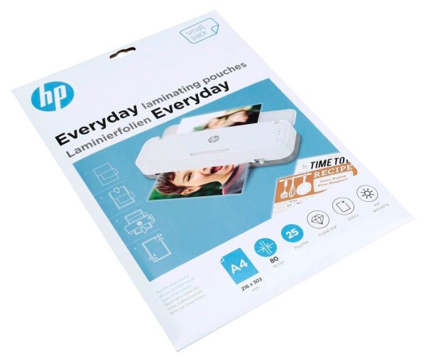 HP Laminierfolien Everyday glänzend für A4 80 micron, 25 St.