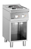 Bartscher 700, B400, 2PL, UO Elektroherd silber  ( 286102 )