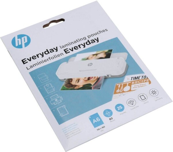 HP Laminierfolien Everyday glänzend für A6 80 micron, 25 St.