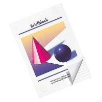 Briefblöcke Kugel und Kegel DIN A4 liniert, 10...