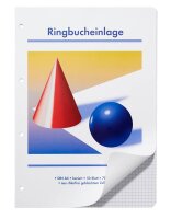 Ringbucheinlagen A4 kariert, 50 Blätter, 10 Satz