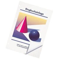 Ringbucheinlagen A4 kariert, 50 Blätter, 10 Satz