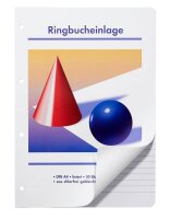 Ringbucheinlagen Kugel und Kegel A4 liniert, 50...
