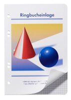 Ringbucheinlagen Kugel und Kegel A5 kariert, 50...