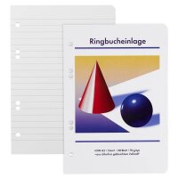 Ringbucheinlagen Kugel und Kegel A5 liniert, 50...