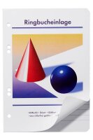 Ringbucheinlagen Kugel und Kegel A5 liniert, 50...