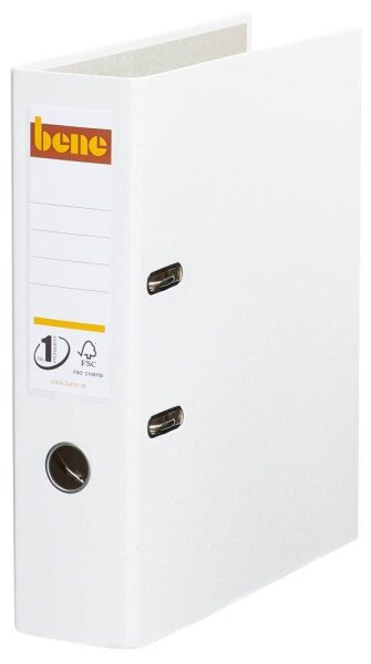 bene No.1 Power Ordner weiß Kunststoff 8,0 cm DIN A4, 1 St.