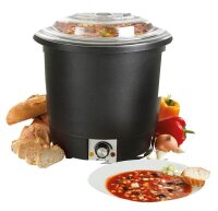 Bartscher Warmhaltetopf Suppentopf schwarz 10,0 l 450 W...