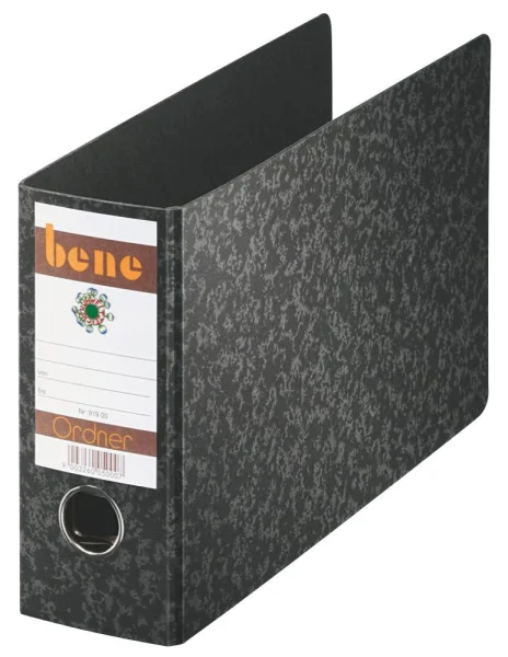 bene Spezial Ordner schwarz marmoriert Karton 7,5 cm DIN...