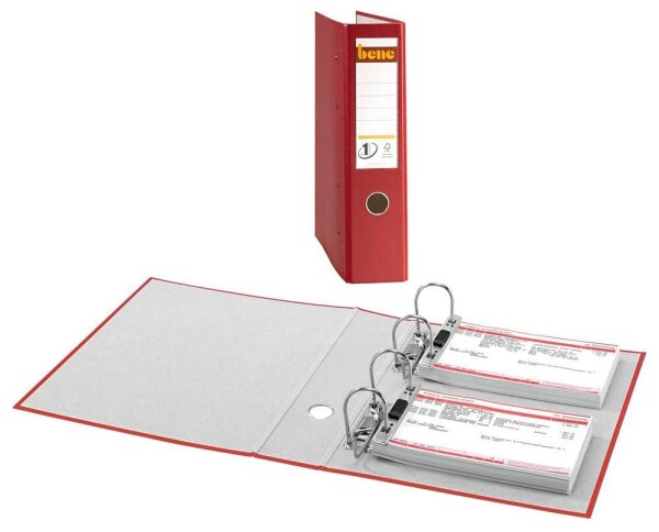 bene Doppelordner rot Karton 7,5 cm, 1 St.