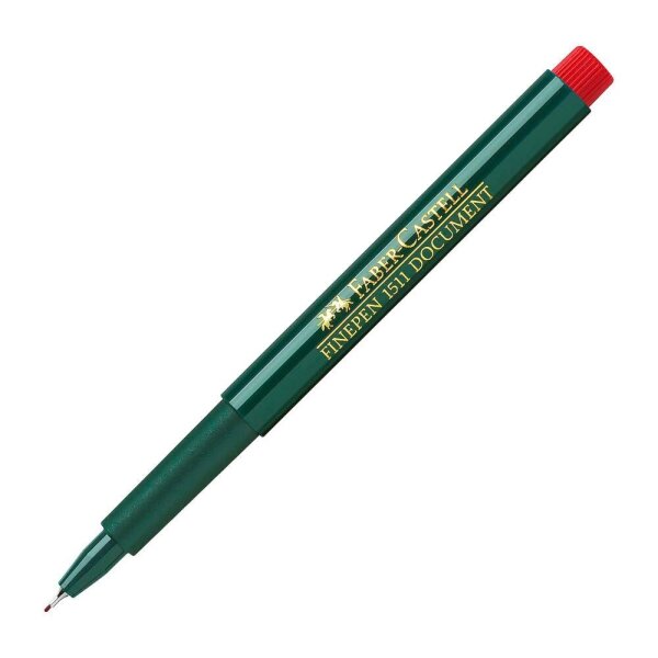 FABER-CASTELL 1511 Document Fineliner rot 0,4 mm, 10 St.