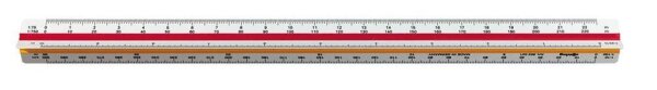 rotring Dreikantmaßstab Typ 1 30,0 cm, weiß