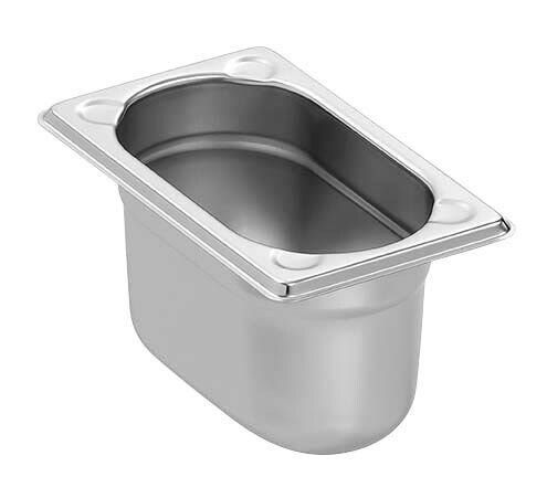 Bartscher GN-Behälter Basic Line 1/9 silber 1,0 l, 1 St.  ( 719100 )