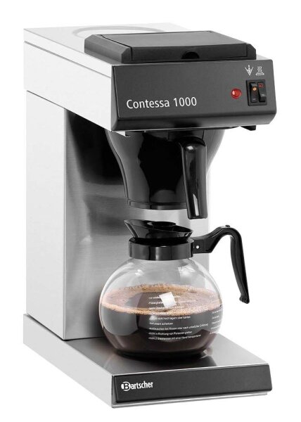 Bartscher Contessa 1000 Kaffeemaschine silber, 11 Tassen  ( A190056 )