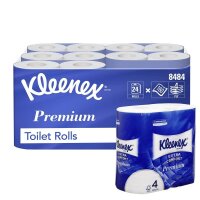 Kleenex® Toilettenpapier Premium 4-lagig, 24 Rollen