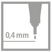 STABILO point 88 Big point Fineliner-Set farbsortiert 0,4 mm, 20 St.