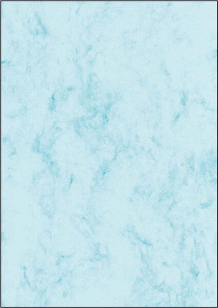 SIGEL Motivpapier Marmor blau DIN A4 90 g/qm 100 St.