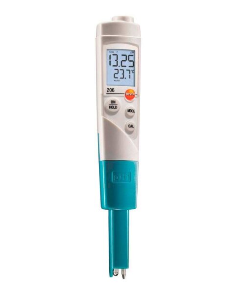 testo 206-pH1 für Flüssigkeiten pH- und Temperatur-Messgerät weiß  ( 0563 2061 )