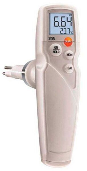testo 205 Starter Set pH- und Temperatur-Messgerät weiß  ( 0563 2052 )