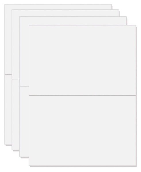 LUMA Einlegeblätter für Karten weiß DIN B6, 10 Blatt, 10 St.
