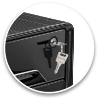 cep Schubladenbox Smoove Secure  schwarz 107311011, DIN A4 mit 4 Schubladen, 1 St.