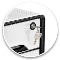cep Schubladenbox Smoove Secure  schwarz/weiß 1073110121, DIN A4 mit 4 Schubladen, 1 St.