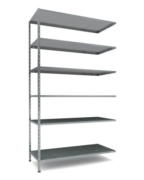 SZ Metall Anbauregal 12200 silber 80,0 x 35,0 x 200,0 cm