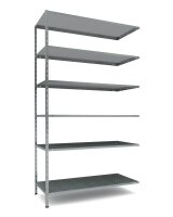 SZ Metall Anbauregal 12200 silber 80,0 x 35,0 x 200,0 cm