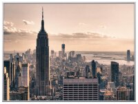 PAPERFLOW Wandbild New York, Aluminium, Kunstglas