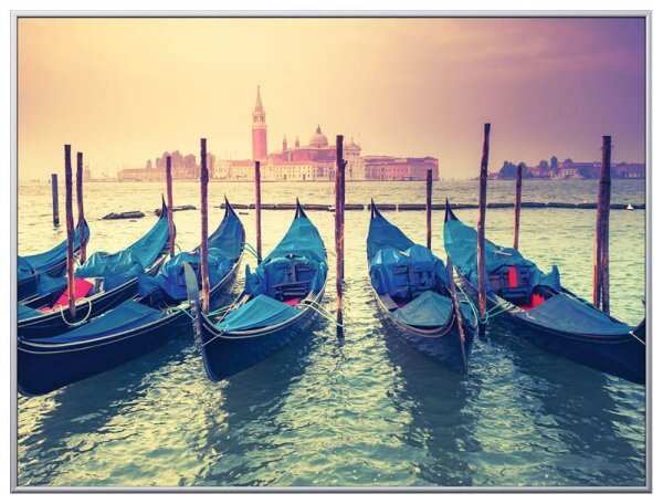 PAPERFLOW Wandbild Venedig, Aluminium, Kunstglas