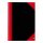 Bantex Notizbuch Chinakladde DIN A4 kariert, schwarz/rot Hardcover 192 Seiten, 1 St.