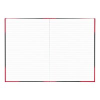 Bantex Notizbuch Chinakladde DIN A4 liniert, schwarz/rot Hardcover 192 Seiten, 1 St.
