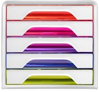 cep Schubladenbox Smoove  weiß/bunt-transparent...