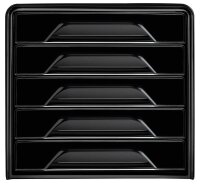 cep Schubladenbox Smoove  schwarz 107111011, DIN A4 mit 5...