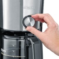 SEVERIN KA 4825 TypeSwitch Kaffeemaschine schwarz, 10 Tassen
