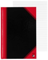 Bantex Notizbuch Chinakladde DIN A5 liniert, schwarz/rot...