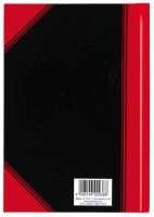 Bantex Notizbuch Chinakladde DIN A5 liniert, schwarz/rot Hardcover 192 Seiten, 1 St.