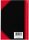Bantex Notizbuch Chinakladde DIN A6 kariert, schwarz/rot Hardcover 192 Seiten, 1 St.