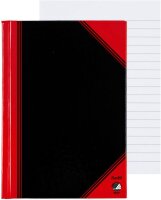 Bantex Notizbuch Chinakladde DIN A6 liniert, schwarz/rot...