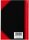 Bantex Notizbuch Chinakladde DIN A6 liniert, schwarz/rot Hardcover 192 Seiten, 1 St.
