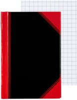 Bantex Notizbuch Chinakladde DIN A7 kariert, schwarz/rot...
