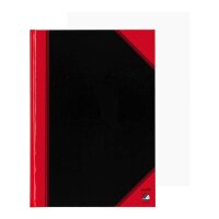 Bantex Notizbuch Chinakladde DIN A4 blanko, schwarz/rot...