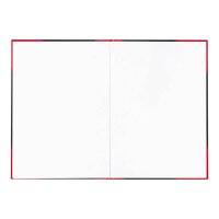 Bantex Notizbuch Chinakladde DIN A4 blanko, schwarz/rot Hardcover 192 Seiten, 1 St.