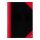 Bantex Notizbuch Chinakladde DIN A4 blanko, schwarz/rot Hardcover 192 Seiten, 1 St.