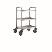 B.PRO Servierwagen SW 6 x 4-3 silber 50,0 x 70,0 x 95,0...