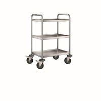 B.PRO Servierwagen SW 6 x 4-3 silber 50,0 x 70,0 x 95,0...